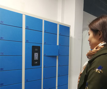 红外人脸识别寄存柜,双目人脸识别柜